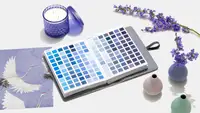 Interior design periwinkle motif from Pantone.