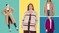 Various plus-sized outfits.