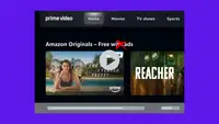 An image containing lead images for sixteen Prime Video series, including 'Reacher,' 'Red, White, and Royal Blue,' 'Creed III,' 'Rings of Power,' Wheel of Time,' and more.