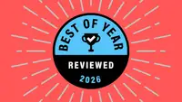 Best of Year badge on a coral background