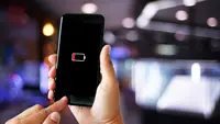 A dying smartphone battery