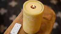 Ludela Perfect Pillar candle and remote