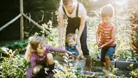Gardening with family