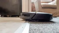 The Eureka Groove climbing over a threshold