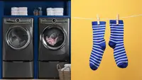 dryer and outdoor clothesline