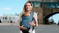 Mom with baby in carrier