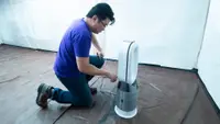 Testing a Dyson Air Purifier with a HEPA filter