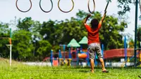 Boy Playing Outside
