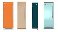 Four column refrigerators in a row