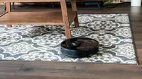 The Roborock S7 on carpet