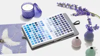 Interior design periwinkle motif from Pantone.