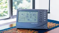 Close-up photo of a Davis Instruments home weather station.