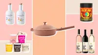 Collage of products from women-owned food businesses.