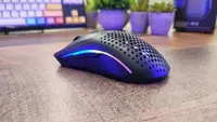 The left side of the Glorious Model O 2 Wireless.