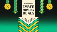 Tracking live Cyber Monday deals in this green cartoon graphic of low prices on Reviewed's favorite discount and sale products