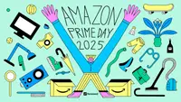 Colorful illustration of top Prime Day 2025 deals in beauty, home, and kitchen categories.