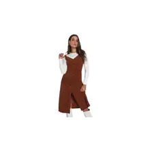 Product image of Corduroy Button-Front Midi Dress 
