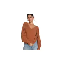 Product image of Trend Maker Pointelle Knit V-Neck Sweater