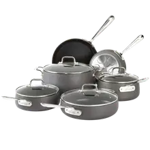Product image of All-Clad HA1 Hard-Anodized Nonstick 10-Piece Set