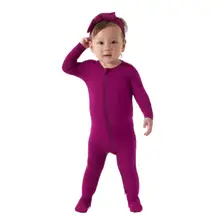Product image of Gerber Unisex Baby Soft Footed 2-Way Zipper Pajamas