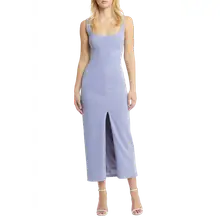 Product image of Wayf The Bravado Slit Front Maxi Dress