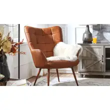 Product image of Aichele Faux Leather Wingback Chair