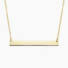 Product image of Brilliant Earth Engravable Horizontal Bar Pendant