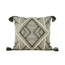 Product image of Square Embellished Geometric Decorative Pillow