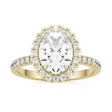Product image of The Oval Halo Pavé