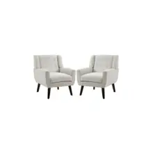 Product image of Uixe Beige Linen Armchair, Set of 2