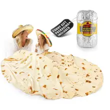 Product image of Zulay Giant Double Sided Tortilla Blanket with Burrito Gift Packaging