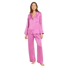 Product image of Eberjey Inez Washable Silk Long PJ Set