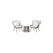 Product image of Threshold Latigo Three-Piece Rattan Patio Chat Set