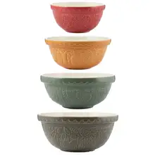 Product image of Mason Cash In the Forest Earthenware 4-Piece Mixing Bowl Set