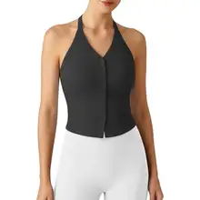 Product image of G4Free Ribbed Halter Crop Tank