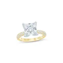 Product image of Monique Lhuillier Bliss Princess-Cut Lab-Grown Diamond Engagement Ring