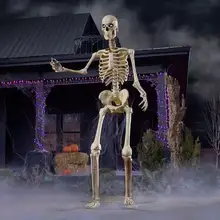 Product image of 12 FT Giant-Sized Animated LED App-Controlled Skelly with LCD LifeEyes™