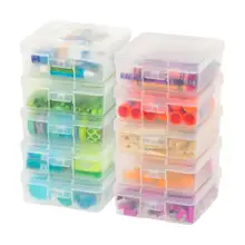 Product image of Iris 10-pack of small plastic craft supply organizers
