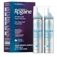 Product image of Rogaine Women's 5% Minoxidil Foam for Hair Thinning and Loss (4-month supply)