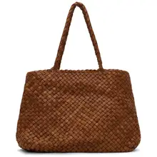 Product image of Dragon Diffusion Tan Vintage Mesh Tote