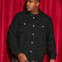 Product image of Manfinity AFTRDRK Men’s Plus Size Woven Casual Jacket