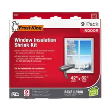 Product image of Frost King V73/9H Indoor Shrink Window Kit 42 62-Inch