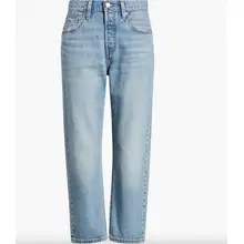 Product image of Levi's 501 High Waist Crop Straight Leg Jeans