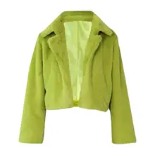 Product image of Wksclpai Faux Fur Crop Coat