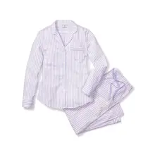 Product image of Women's Lavender French Ticking Short Sleeve Short Set