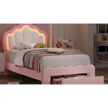 Product image of Avalie LED Kids Bed with Drawer
