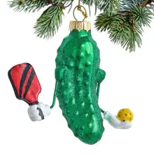 Product image of Glass Pickleball Ornament