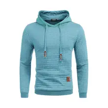 Product image of Gym Drawstring Plaid Jacquard Hoodie