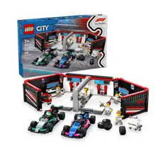 Product image of LEGO City F1 Garage & Mercedes-AMG & Alpine Cars