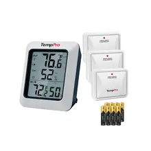 Product image of TempPro TempAir Wireless Indoor-Outdoor Thermometer with Three Sensors